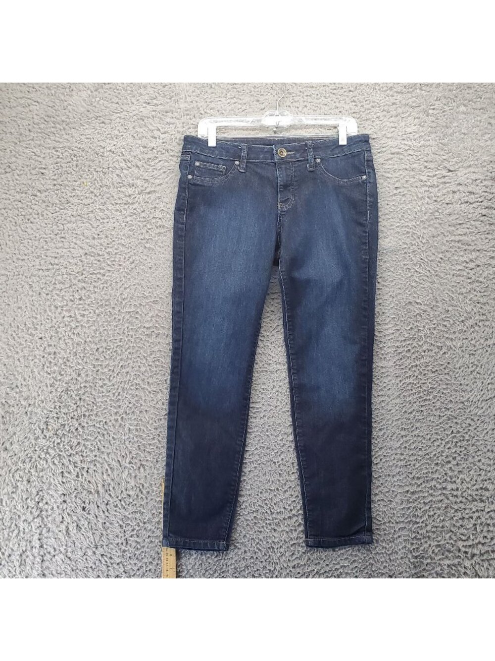A.n.a Jeans Womens Size 30/10 Petite Dark Blue Classic Fit Stretch Denim *Read*